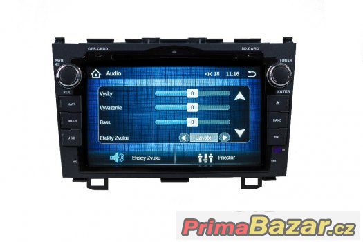 8" Dotykové autorádio Honda CRV - DVD,USB, NAVI,  – fotografie 2