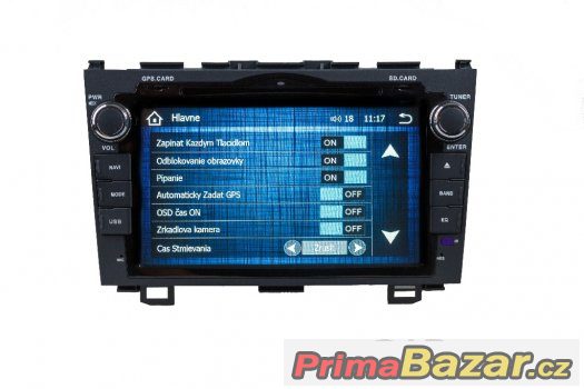 8" Dotykové autorádio Honda CRV - DVD,USB, NAVI,  – fotografie 3