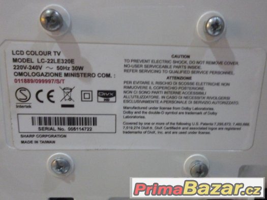 TV Sharp LC-22LE320E "56 cm" – fotografie 3
