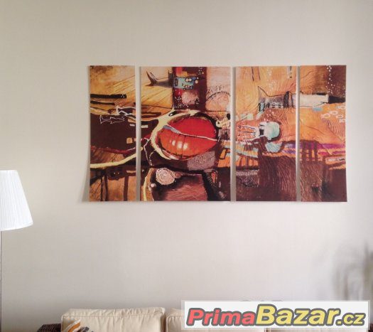 Abstraktní obraz na panelech, 155x90 cm – fotografie 2