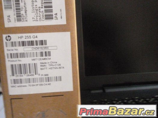 HP 255 G4 15.6 (Zaruka do 24.6.18) – fotografie 3