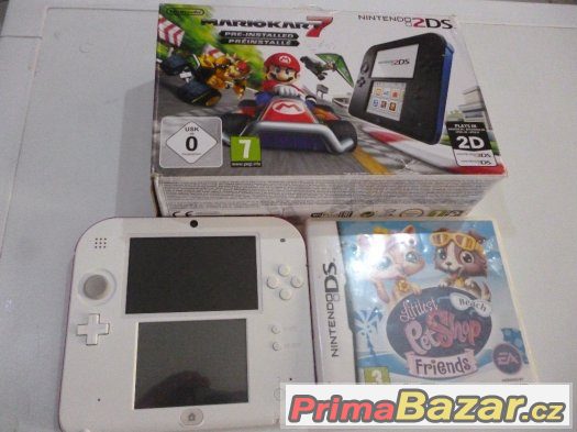 Nintendo 2DS + Hra (White Red) – fotografie 1