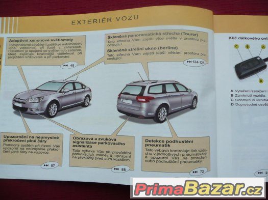 Citroën C5 návod k obsluze, v češtině od roku výroby 2008 – fotografie 4