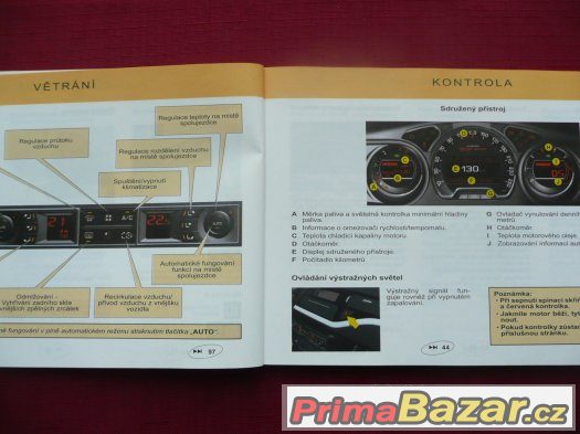 Citroën C5 návod k obsluze, v češtině od roku výroby 2008 – fotografie 5