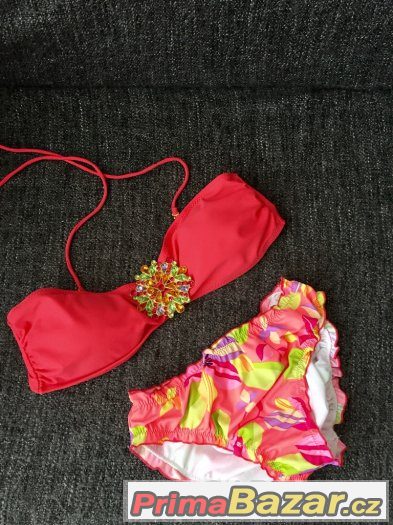 Krasne niderni neonove barevne plavky vel.M – fotografie 1