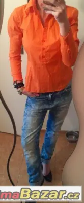 Benetton original moderni, krasna jasne oranzova kosile S