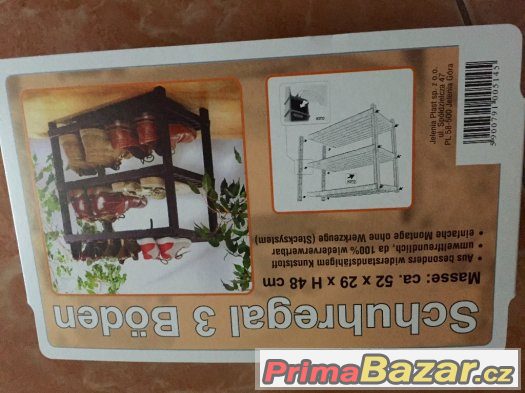 Botnik novy 3 patrovy, pevny hruby plast – fotografie 4