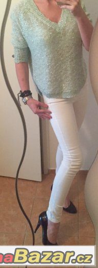 Rezervace Ann christine krasne bile dziny/skinny vel.25 – fotografie 1