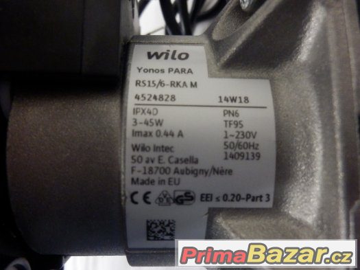 OBĚHOVÉ ČERADLO WILO YONOS PARA RS15/6 RKA-M - NOVÉ – fotografie 4