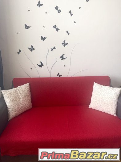 Ikea cerveny krasny prehoz vel.120x180cm – fotografie 1