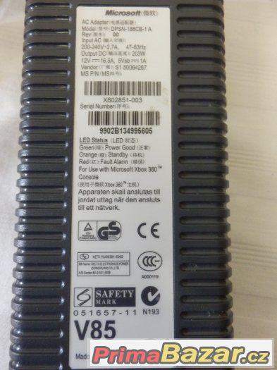 XBOX 360 - NAPÁJECÍ ZDROJ – fotografie 4