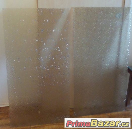 Náhradní plasticky vzorované-tónované sklo do dveří-1 ks. – fotografie 1