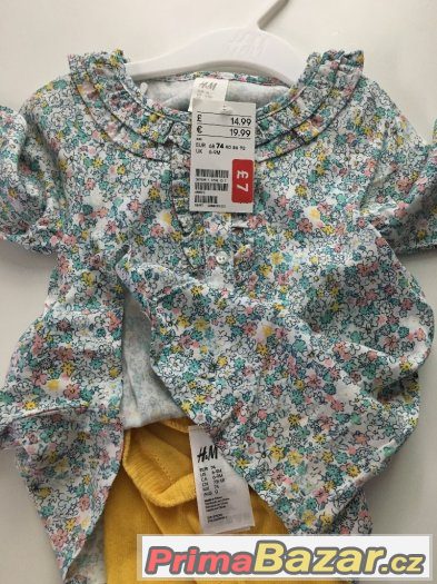 Košile s punčochy H&M NOVE vel.74 – fotografie 2