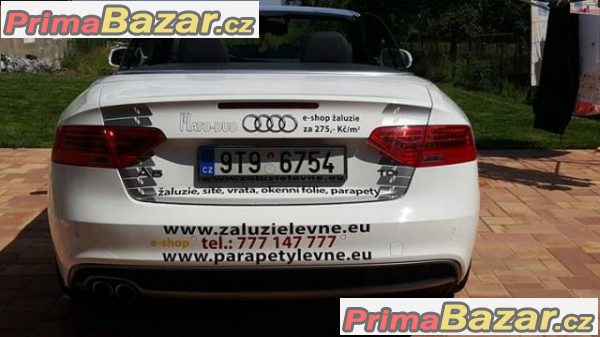 Audi A 5 TDI Cabriolet S-Line sport TOP stav – fotografie 3