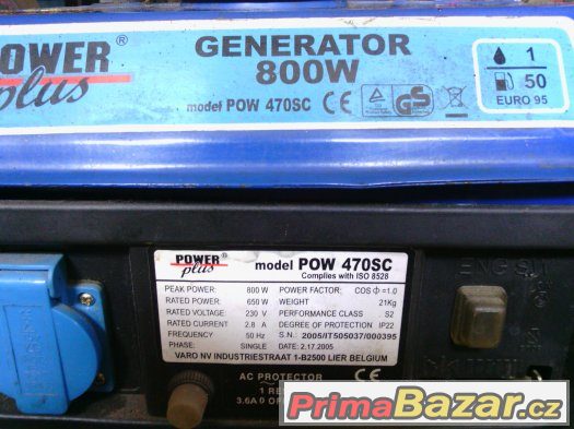 ELEKTRO CENTRALA 800 W, 230 V – fotografie 2