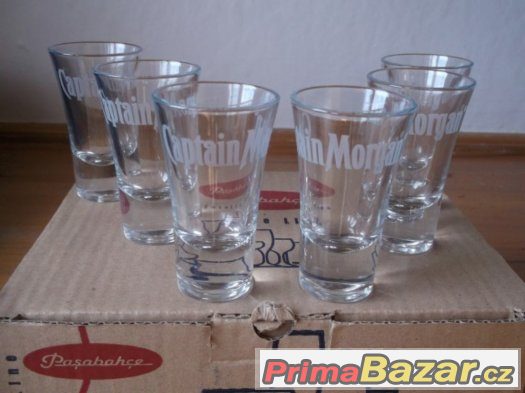 Skleničky (panáky) Captain Morgan - sada 12 ks – fotografie 1
