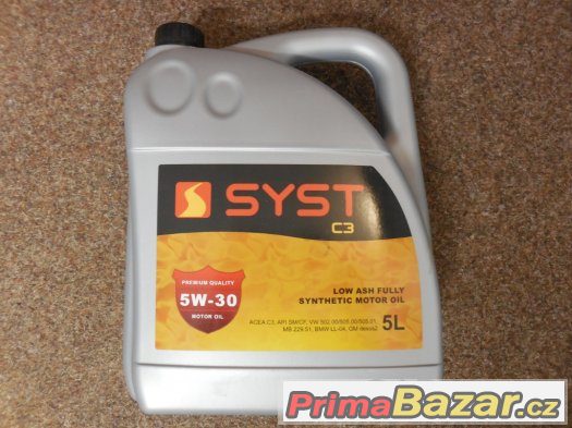 OLEJ SYST C3 PD 5W/30 5L - KVALITNÍ OLEJ ZA PÁR KORUN... – fotografie 1