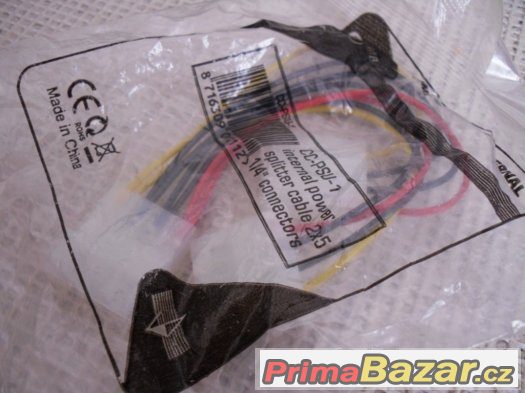 Napájecí kabely do PC - SATA,napájení,rozdvojky napájení. – fotografie 2