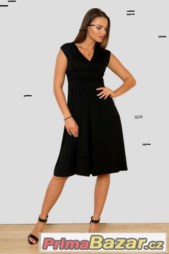 ÚŽASNÉ ČERNÉ ŠATY VE VELIKOSTI XL – fotografie 2