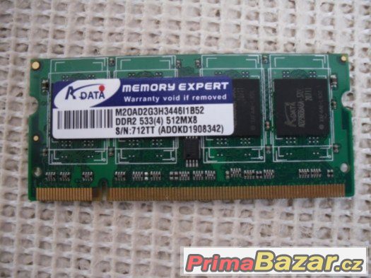 Paměti do notebooků - DDR 2 - 512MB, 256MB. – fotografie 2