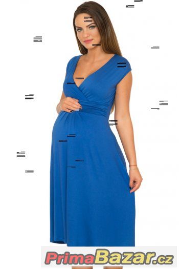 ÚŽASNÉ TMAVĚ MODRÉ ŠATY VE VELIKOSTI XL – fotografie 1