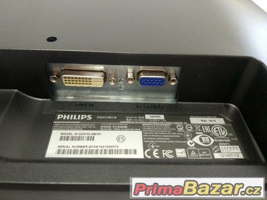 21,5" LED LCD FullHD 1920x1080 PHILIPS 223V5L VGA DVI TOP – fotografie 4