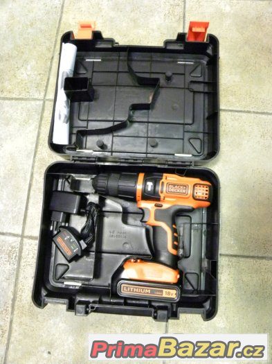 Aku Vrtačka Black & Decker EGBL188KB, 1ks baterie – fotografie 1