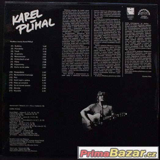 vinylové LP Karel Plíhal (1985) – fotografie 2