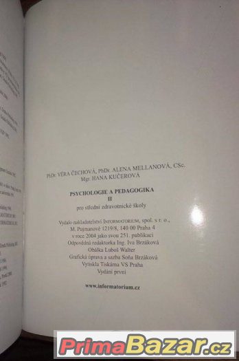 Psychologie a pedagogika II. pro SZŠ – fotografie 2