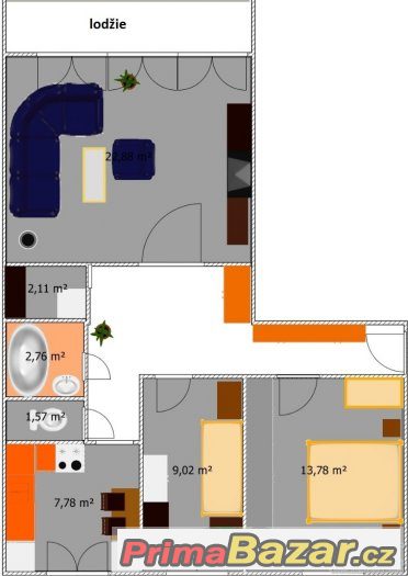 Prodej Byt 3+1, Nový Jičín, Palackého – fotografie 1