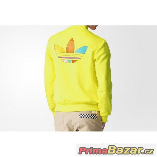 REZERVACE Pánská mikina Adidas originals, vel. XL, žlutá – fotografie 3