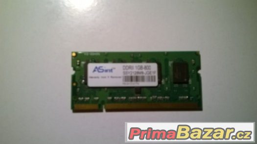 So-dimm 1GB DDR2 RAM ASint, 800MHz pro notebook – fotografie 1