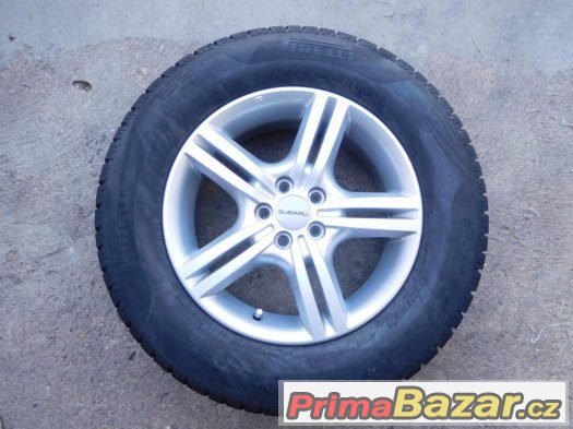 Subaru Forester 5x100 ET48 215/65/16 - orig. zimní ALU sada – fotografie 1