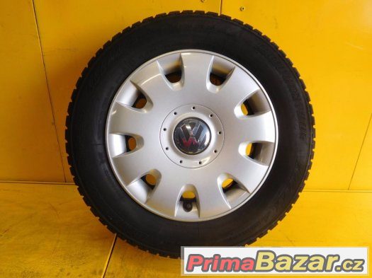 VW, Škoda 5x112 ET47 195/65/15 - zimní plechová sada – fotografie 1