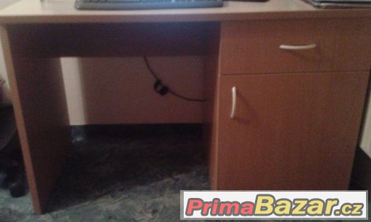 Psací stůl v dekoru buk – fotografie 2