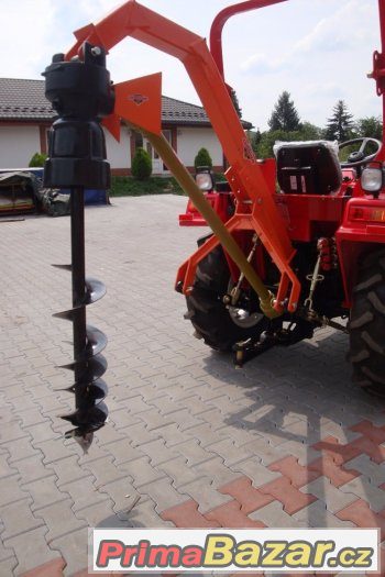 Zemní vrták, půdní vrták CR-12 za traktor, jamkovač – fotografie 1