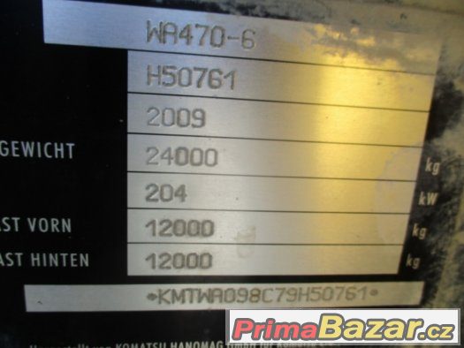 Komatsu WA 470-6, kolový nakladač – fotografie 5