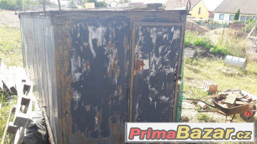 Stavební buňka, železná s podlahou, cena 3.499,-Kč – fotografie 2