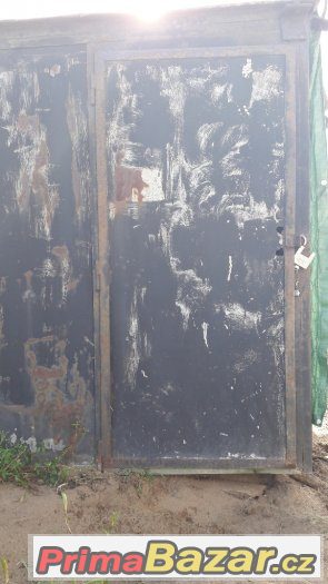 Stavební buňka, železná s podlahou, cena 3.499,-Kč – fotografie 3