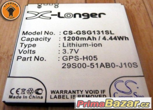 Baterie GPS-H05 Gigabyte Gsmart 1200 mAh – fotografie 1