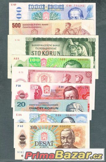 Staré bankovky sestava 1961-1988 - 9kusů – fotografie 1