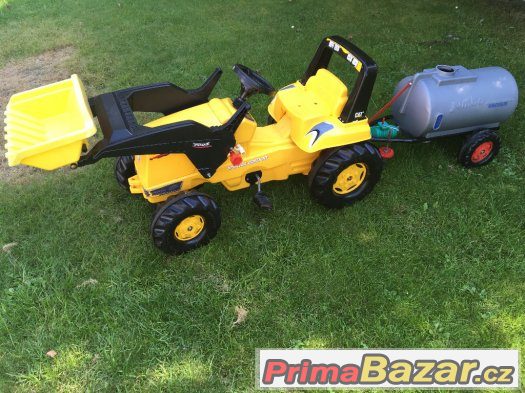 Šlapací traktor zn. Rolly toys + cisterna – fotografie 1