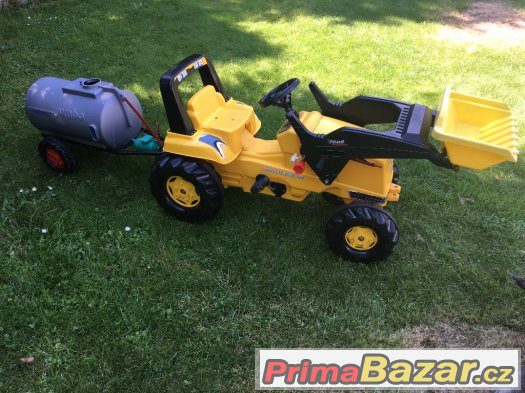 Šlapací traktor zn. Rolly toys + cisterna – fotografie 4
