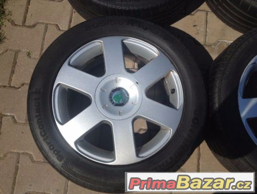 16" letní alu sada Vega 5x112 origo Škoda Octavia 2 II – fotografie 5