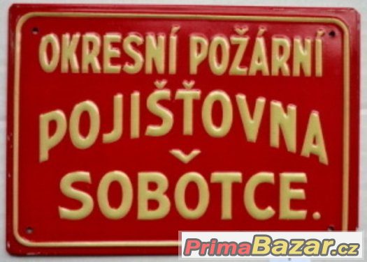 Tabulka pojišťovny v Sobotce – fotografie 1
