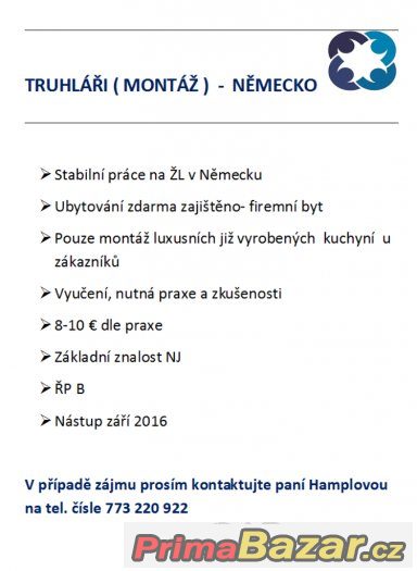 TRUHLÁŘI ( montáž ) NĚMECKO – fotografie 1