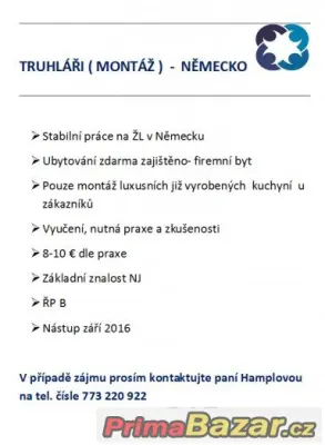 TRUHLÁŘI ( montáž ) NĚMECKO