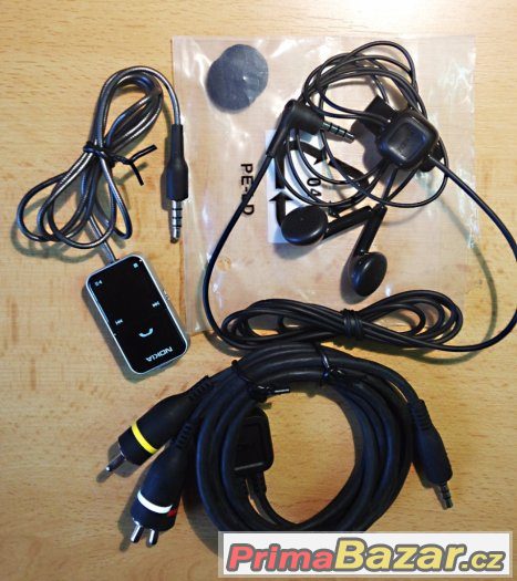 k tel. NOKIA - video kabel, redukce a sluchátka – fotografie 1