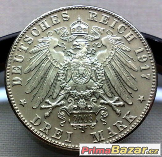 3 marky 1917 E, Německo 2003 – fotografie 1