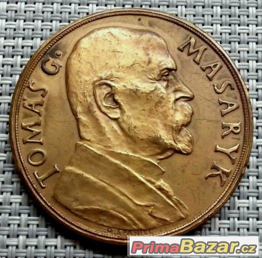 Medaile T.G.Masaryk, ČSR 1935, 50 mm – fotografie 2